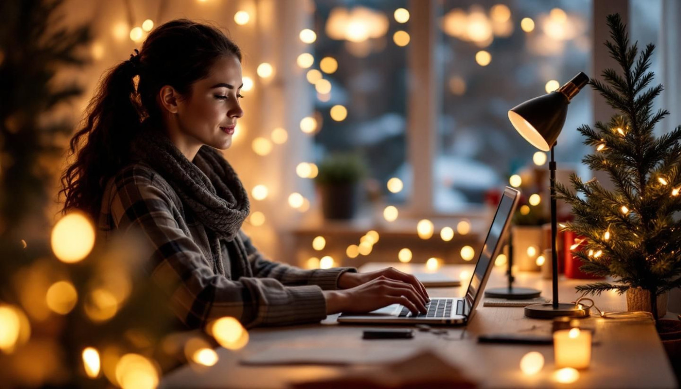 Stratégies efficaces pour maintenir l'esprit festif en télétravail